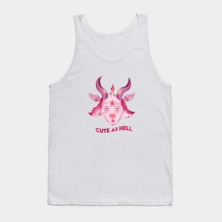 Cute as hell Baphomet Strawberry Tank Top